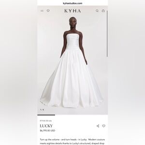 Elegant White Wedding Gown